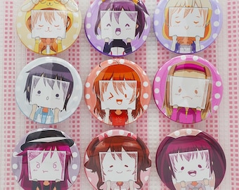 Love Live Buttons 2.25" (Shinonome Sign Face)