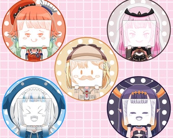Holographic holoEN Buttons 2.25" (holoMyth Sign Face)