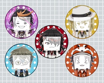 Holographic NIJISANJI EN Buttons 2.25" (Luxiem Sign Face)