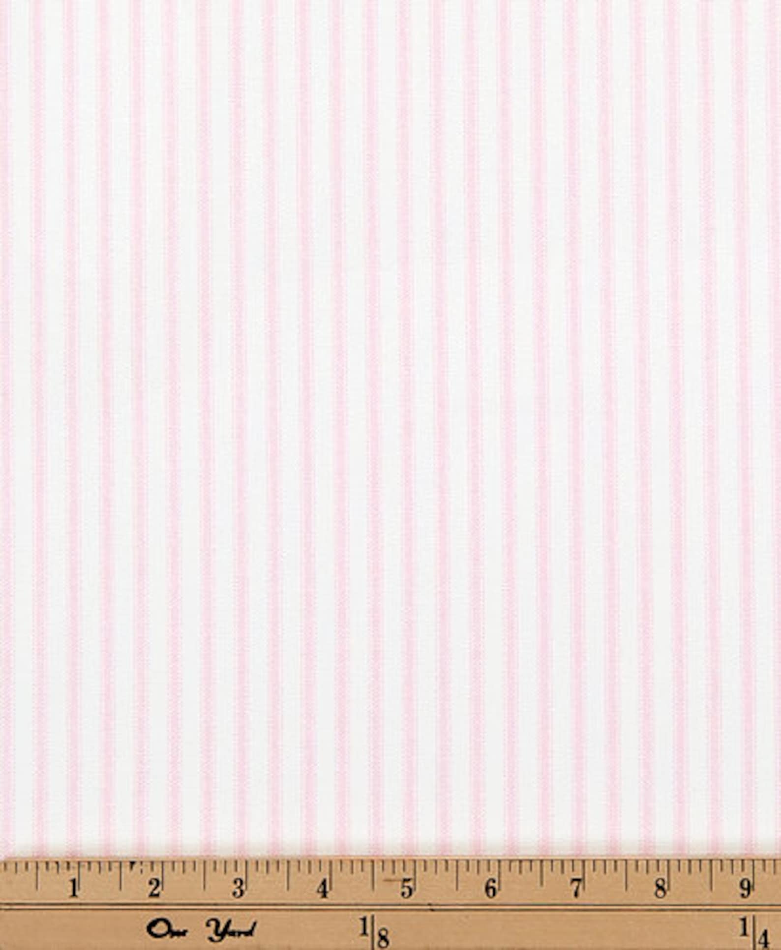 Pink Stripe Fabric by the YARD Premier Prints Classic Bella Etsy