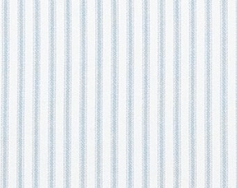 Blue Stripe Fabric by the YARD Premier Prints classic weathered denim Cotton Home Decor Upholstery curtains drapes runners pillows SHIPsFAST