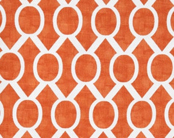 Tangerine orange Home Decor Fabric by the YARD Premier Prints Sydney Tangelo slub cotton Upholstery curtains pillows totes SHIPSFAST