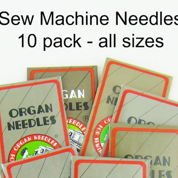 Sew Machine Needles Universal by the 10 pack new ORGAN brand home sewing Regular Point or Ball Point size 9 10 11 12 14 16 18 20 SHIPsFAST