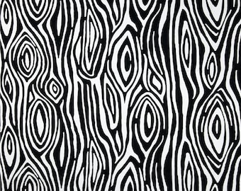 Black Wood Grain Fabric by the YARD all Cotton Faux Bois tree Premier Prints Willow Home Decor curtains pillows  SHIPsFAST