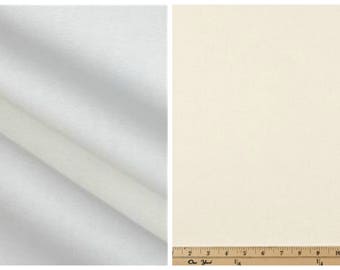 White or Natural Fabric by the BOLT Upholstery Home Decor solid cotton Premier Prints curtains pillows runners 30 yards!