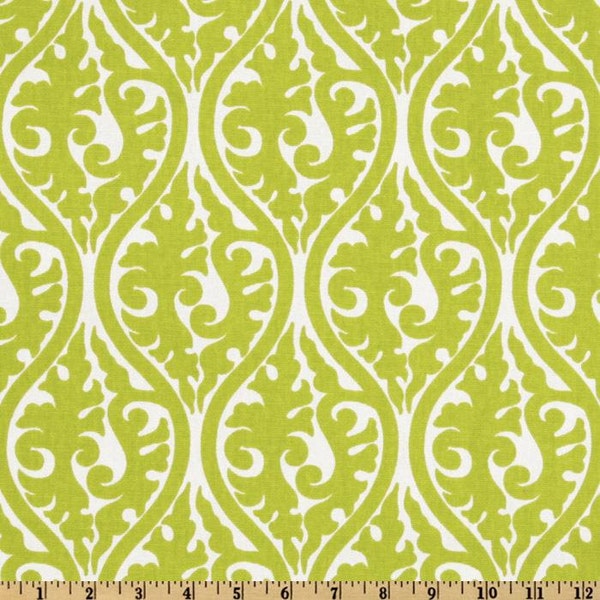 Green Fabric by the YARD all Cotton Home Decor Curtain Pillow Runner Slipcover Drapes Premier Prints Chartreuse lime Kimono SHIPsFAST