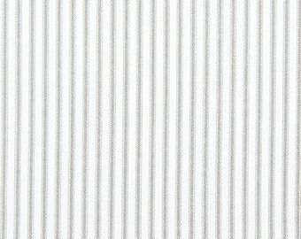 Grey Stripe Fabric by the YARD Premier Prints classic Storm white Cotton Home Decor Upholstery curtains drapes runners pillows SHIPs FAST