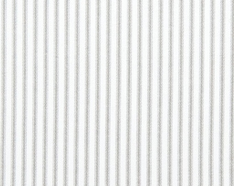 Grey Stripe Fabric by the YARD Premier Prints classic Storm white Cotton Home Decor Upholstery curtains drapes runners pillows SHIPs FAST