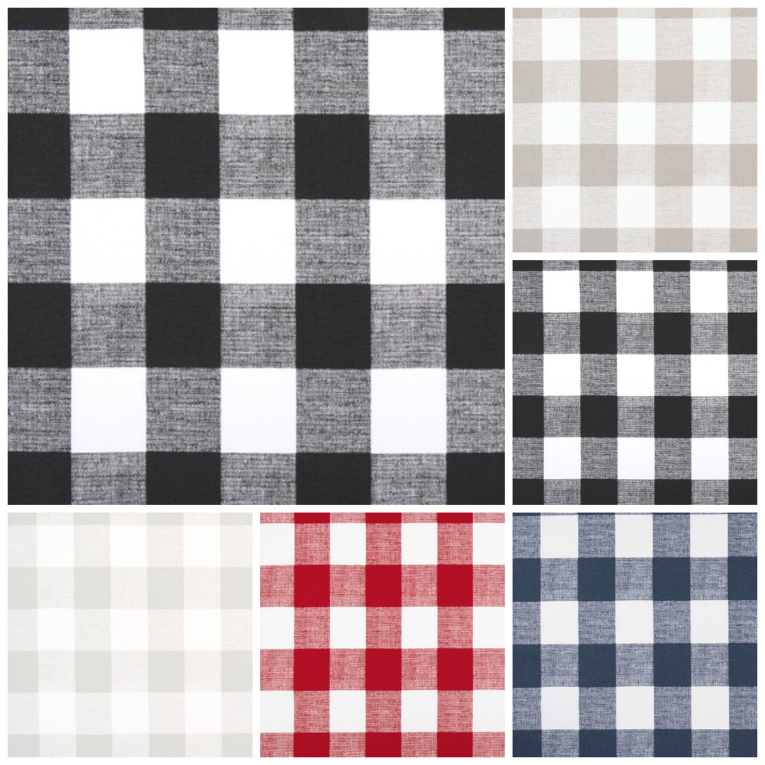 Buffalo Plaid Check Fabric by the BOLT All Cotton Home Decor Premier
