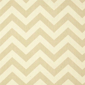 Beige Tan Chevron Fabric by the YARD all Cotton Zigzag Khaki Premier Prints natural Home Decor curtains pillows runner drapes SHIPsFAST