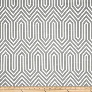 Grey Geometric Fabric by the Yard all Cotton  trail ash Fabric Premier Prints home decor SHIPsFAST