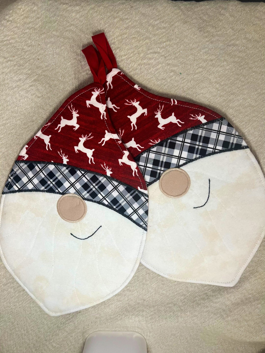 Woodland Gnomes Gnome Potholders Bridal Shower Etsy