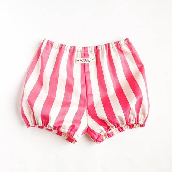 Baby bloomers candy striped black white pink yellowtoddler Etsy