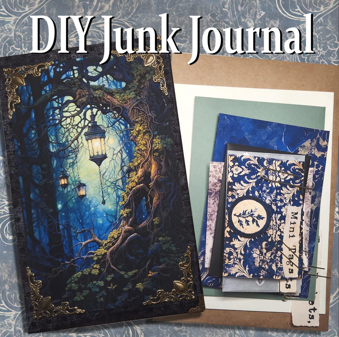 Forbidden Forest Junk Journal Kit: Gothic DIY Handmade Book - Etsy