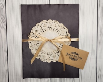 Hand Dyed Black Paper Pack: 20 Onyx Color Pages for Junk Journals