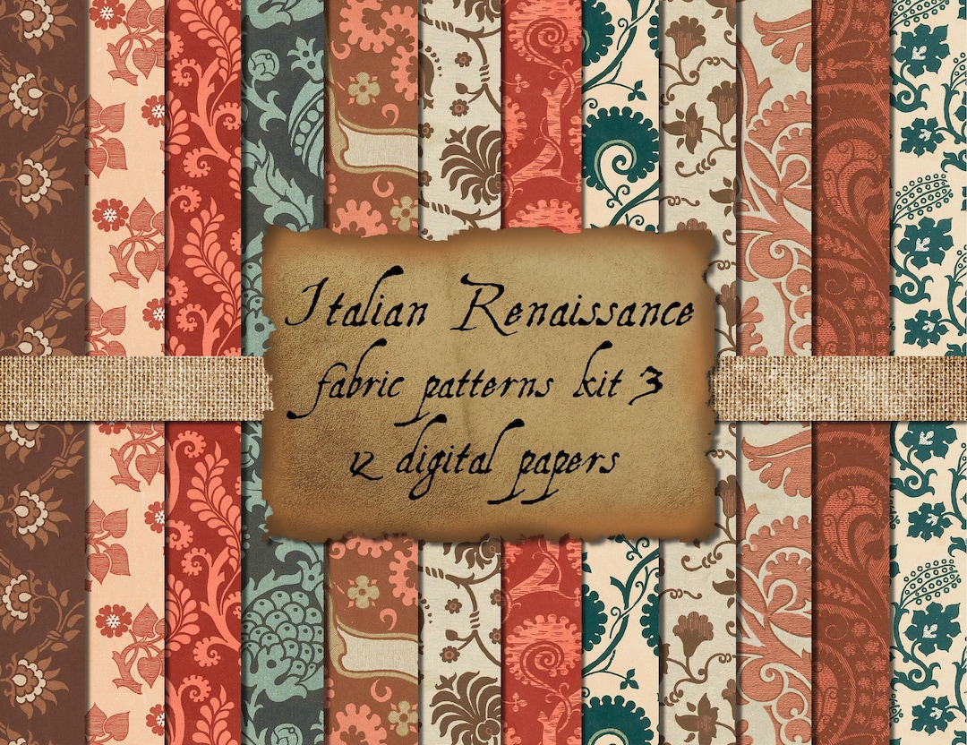 Printable Antique Fabric Background Patterns, DIGITAL DOWNLOAD, Very Old Textile Designs, Fabric Background, Italian Renaissance Kit 3 - Etsy printable-antique-fabric-background-patterns-digital-download-very-old-textile-designs-fabric-background-italian-renaissance-kit-3-etsy