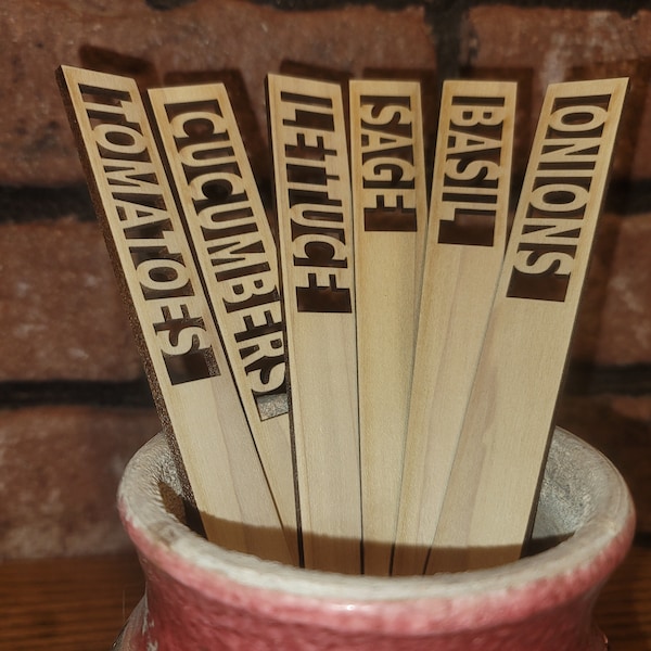 Hardwood Garden Plant Markers