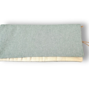 Knitting needle bag canvas mint mottled image 2