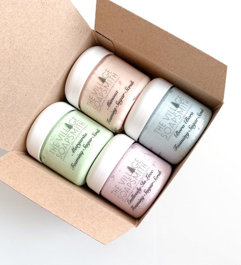 Foaming Sugar Scrub Sample Gift Sets Etsy
