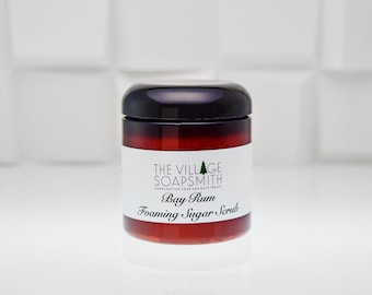 Foaming Sugar Scrub for Men, Whipped Sugar Scrub, Foaming Body scrub, exfoliating scrub, Body Frosting