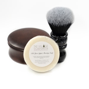 Bay Rum Old Fashioned Shaving Soap (all natural) gift set.  Great Father&#39;s Day or Birthday Gift. Men&#39;s gift
