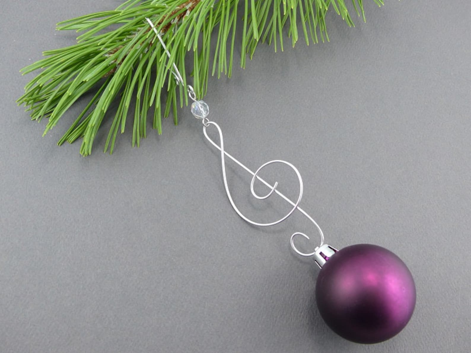 FIVE Beaded Christmas Ornament Hooks Wire Ornament Hangers Etsy Canada