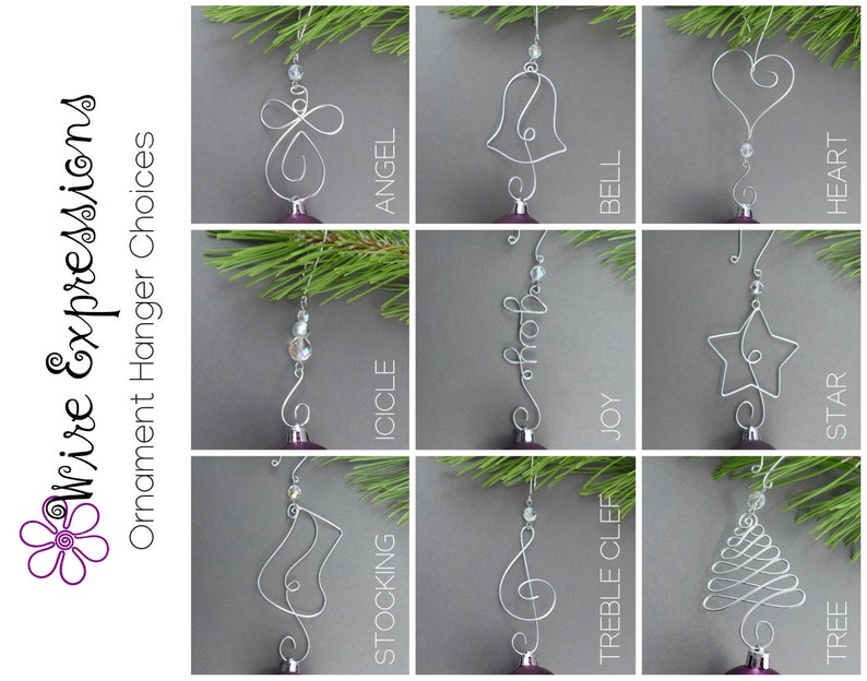 thumbnail image 2 of BOGO Deal! 25 Beaded Wire Christmas Ornament Hooks – Gold Or Silver, Glass Beads, Handmade 2 of 5