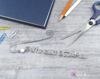 Personalized Wire Bookmark – Custom Teacher Gift, Custom Book Mark