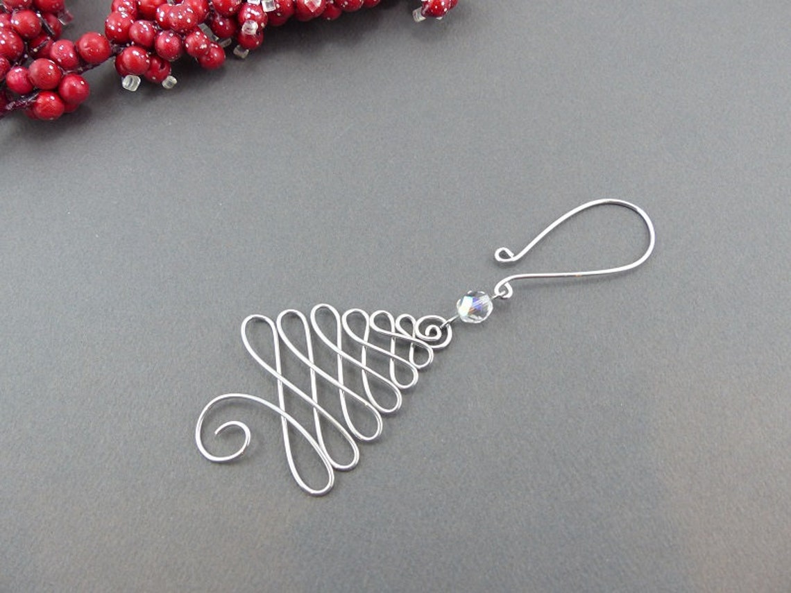 Christmas Tree Ornament Hangers Wire Christmas Ornament Etsy