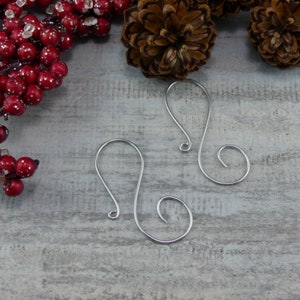 S Hook Christmas Ornament Hangers Wire Christmas Ornament Hooks for Decorations Handmade Christmas Tree Decoration Hanger image 5