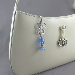 TWO Key Finder Keychain Purse Charms with Detachable Key Ring Purse Accessory image 2