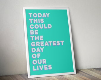 Take That Greatest Day limited edition A2 Giclee print