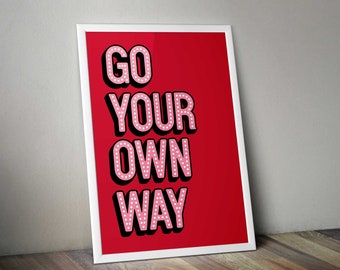 Fleetwood Mac 'Go Your Own Way' limited edition A2 Giclee print