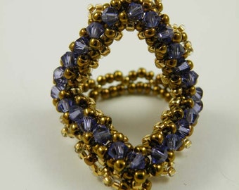 Beading Tutorial - Crystalline Ring