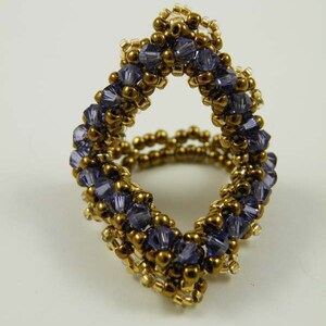 Beading Tutorial - Crystalline Ring