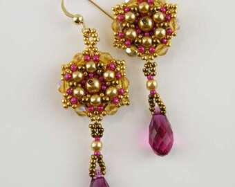 Beading Tutorial - La Petite Fleur Earrings