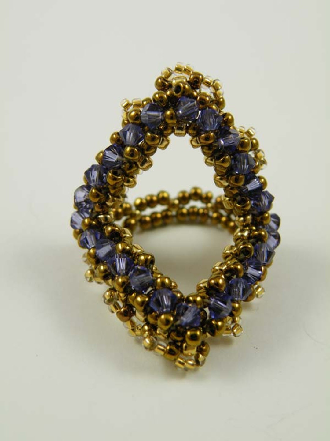 Beading Tutorial - Crystalline Ring - Etsy