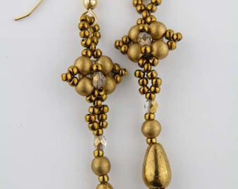 Beading Tutorial - Baroque Earrings