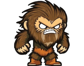 Sasquatch Sticker, Bigfoot Sticker, Cool Sticker, Laptop Sticker, Water Bottle Sticker, Car Sticker, Stickers, Yeti Sticker, Cryptid Sticker