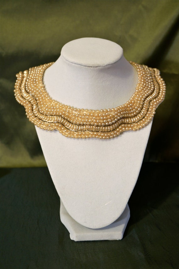 Elegant Beaded Collar from Japan - image 1