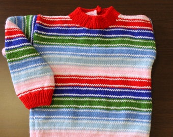 Sweater Children, hand-knitted sweater CHUCKY Dolls "Good Guys", Kids shirt for child, sweater knitted