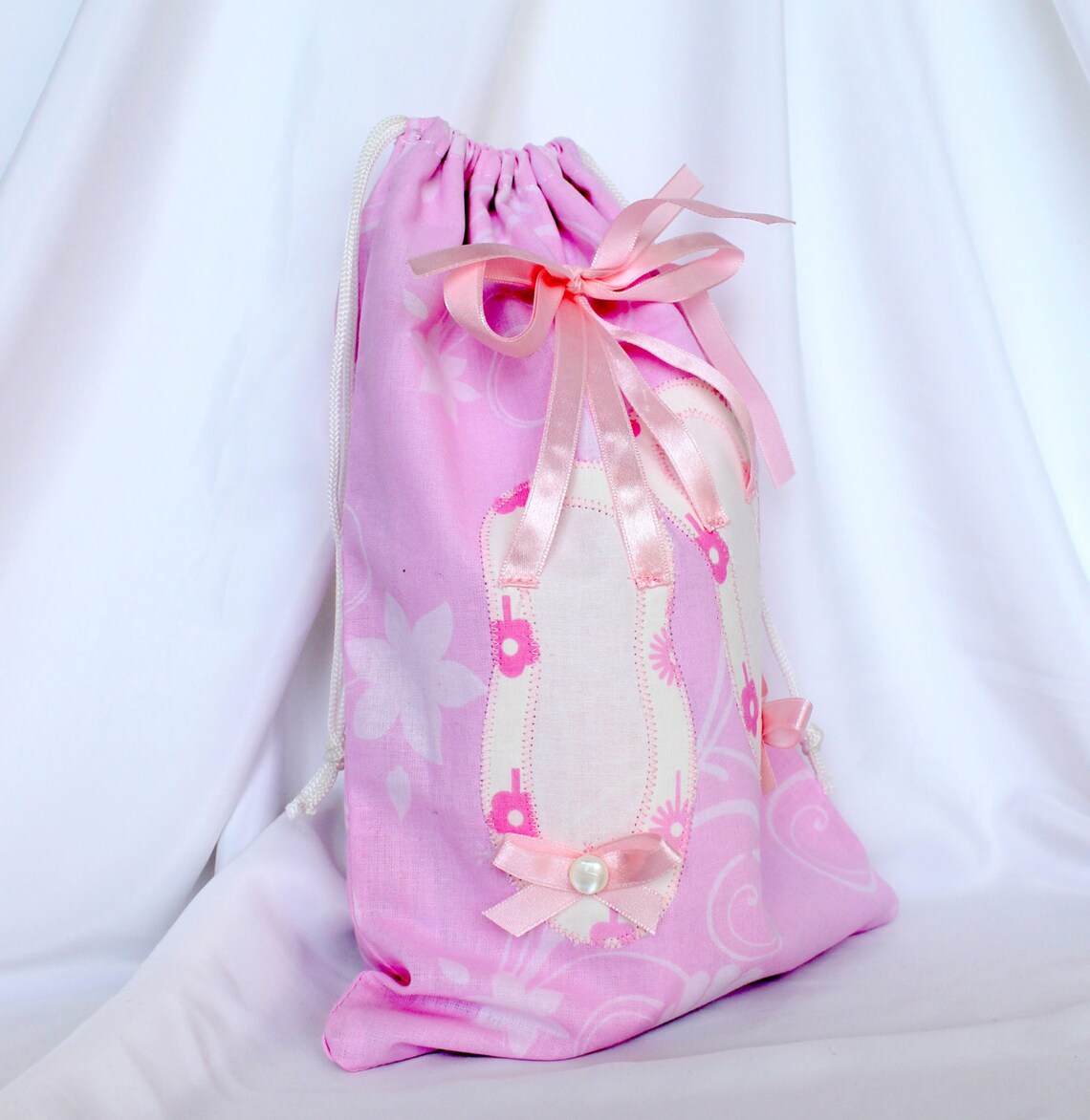 Ballet Shoe Bag Bance Bag Pink Girl Backpack Etsy