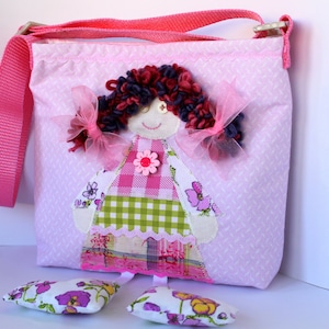 Purse for Little Girl, Pink child&#39;s purse, purse with doll