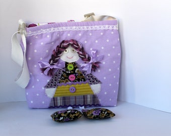 Purple girl purse, Little girl purse, child purse