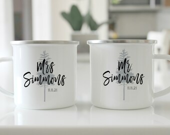 Enamel Mug Set Etsy