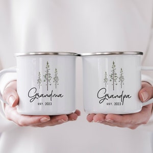 Grandparent gift, grandparent mugs, Oma gift, nana gift, granny gift, Grandparent ideas, mom to Grandma, new Grandpa and Grandma mug  2023
