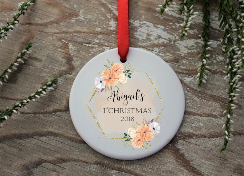 Ornament Christmas First Christmas Christmas gift Christmas ornament Personalized ornament Baby ornament 2018 1st Christmas bauble