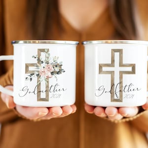 Godparent mugs, Godmother mug, Godfather mug, Mug set, Camping mug set, Godparents proposal mugs, will you be my god parents?