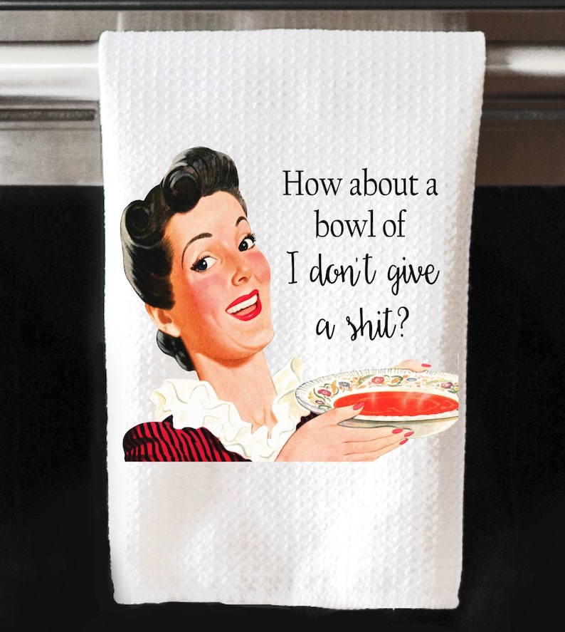 Funny Tea Towels Dish Cloths Kitchen Cloths Cotton Towel Etsy