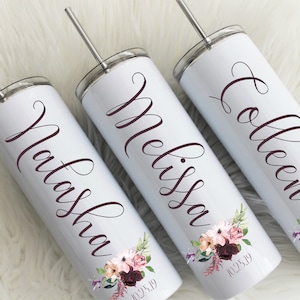 Bridesmaid gift, Bridesmaid water bottle, Maid of honor gift, Bridal party water bottles, Wedding party gift, Flower girl gift, MOH gift